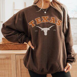 Texas Longhorns brown Sweatshirt Vintage University of Texas shirt 198
